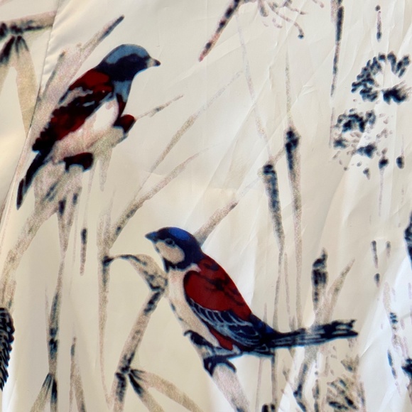 NWT Zinovizo Bird Print Hooded Zip Up Windbreaker Sz L - Picture 2 of 7